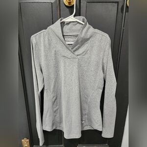 Old Navy Active Gray Cowl Neck Pullover, L, semi-fitted